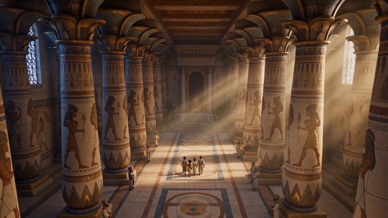 Light floods the great hall as the boys walk into their new lives