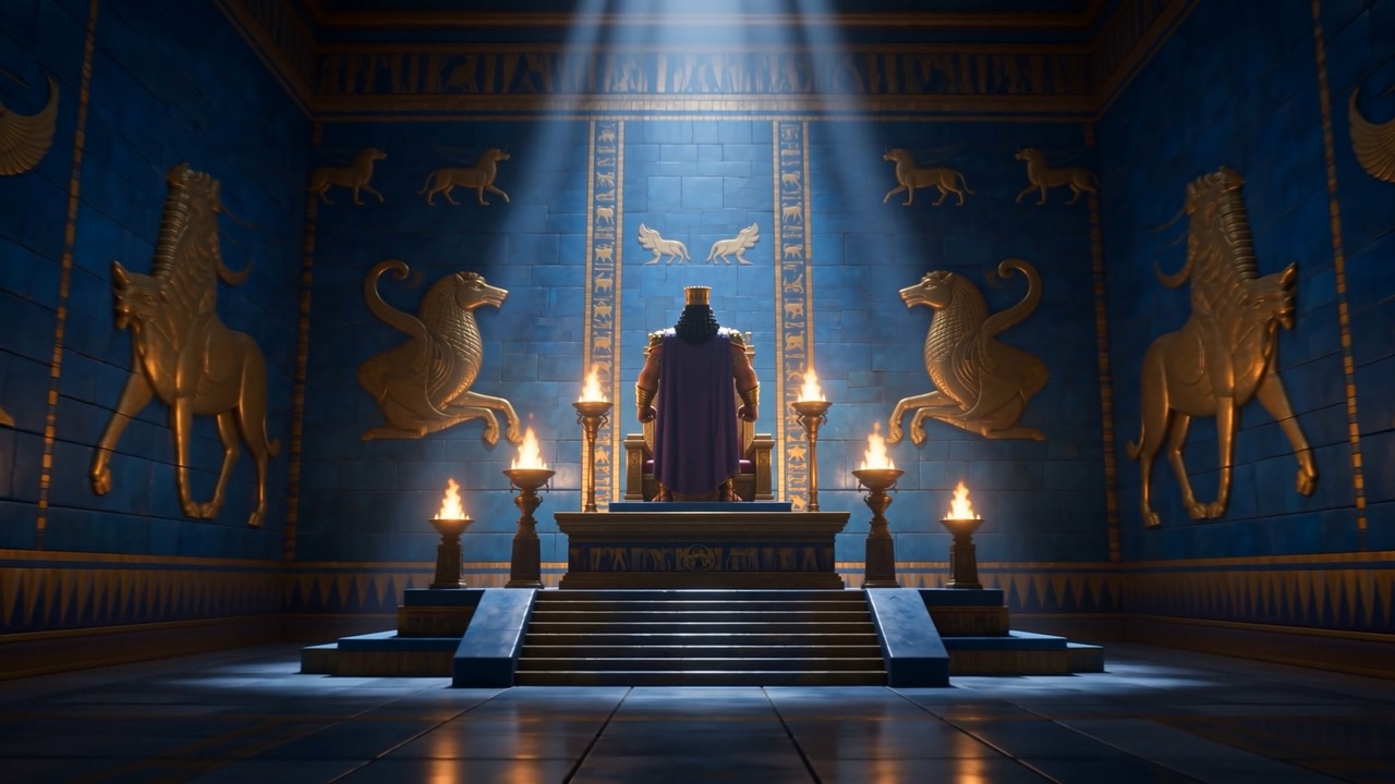 The throne hall goes dark and quiet