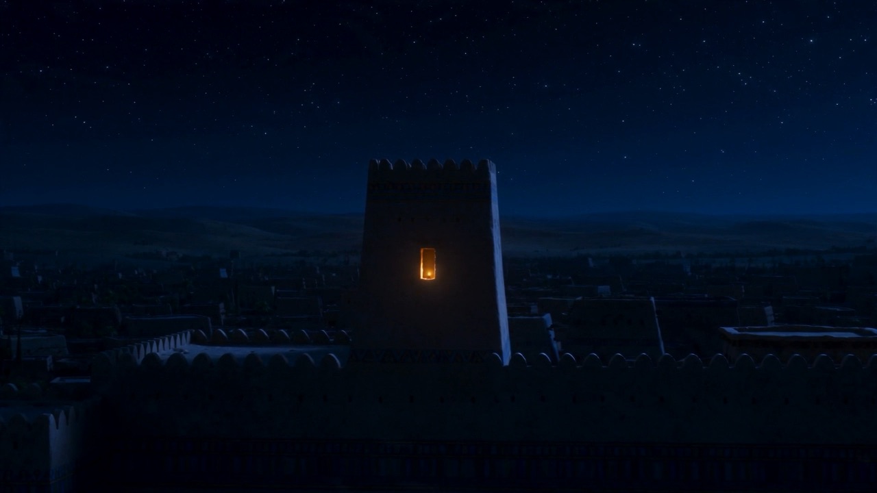 The single lit window holds against the whole night