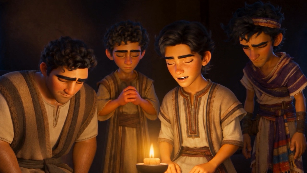 Inside, the four pray on into the small hours