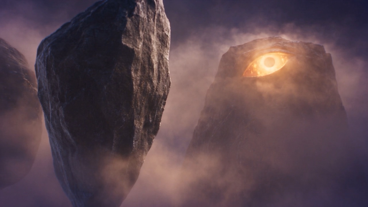 In the dream, a stone hangs in the mist with a core of fire
