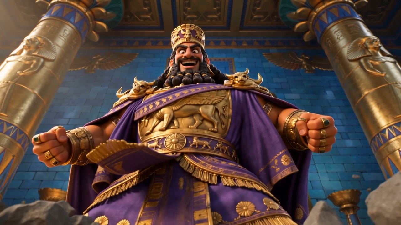 Nebuchadnezzar declares it from the golden throne