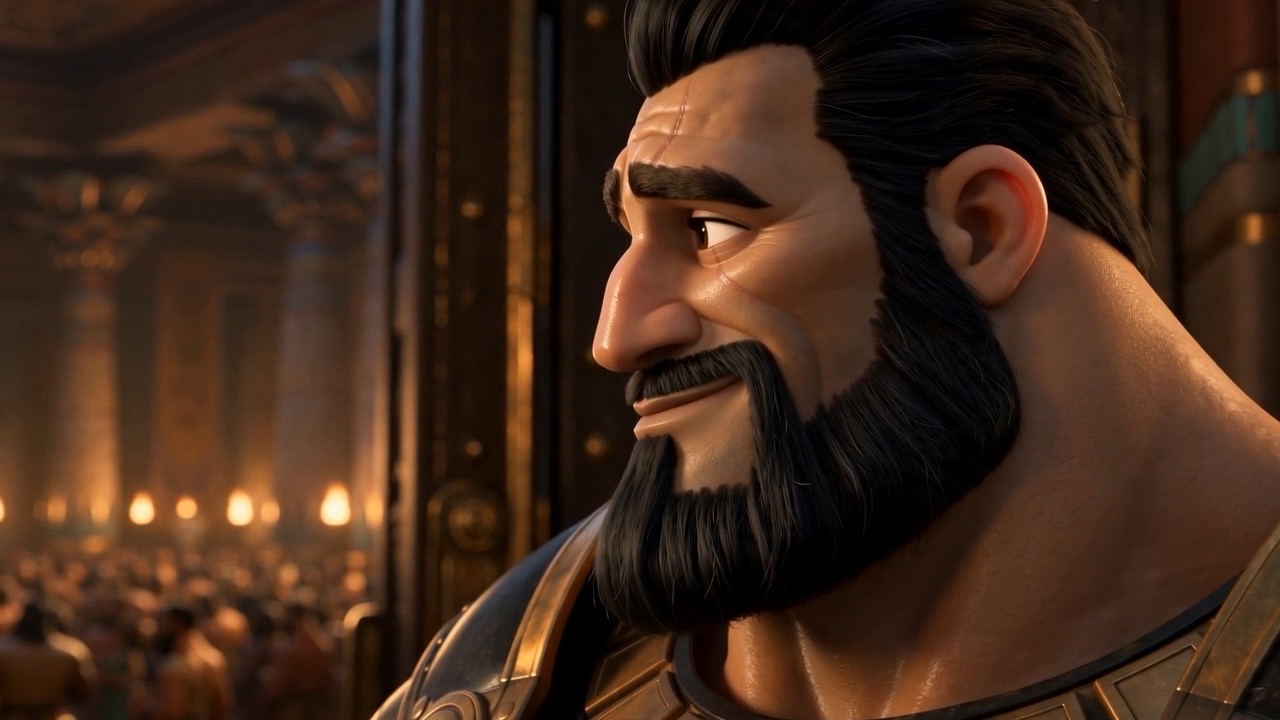The captain allows himself a smile