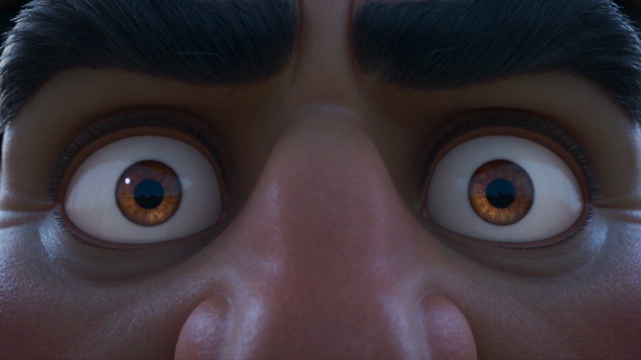 The king's eyes freeze mid-sentence