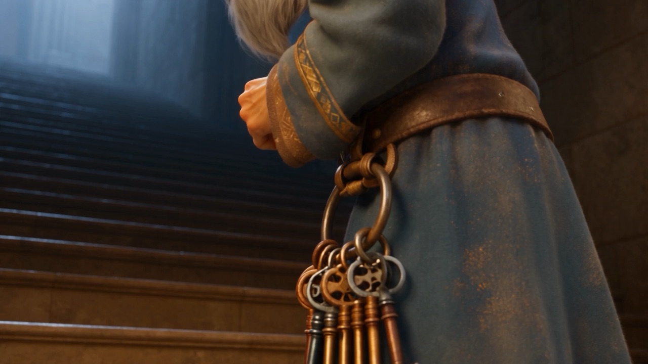 The treasury keys tremble at his belt