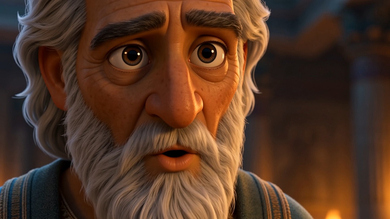 His old eyes burn — you knew all this