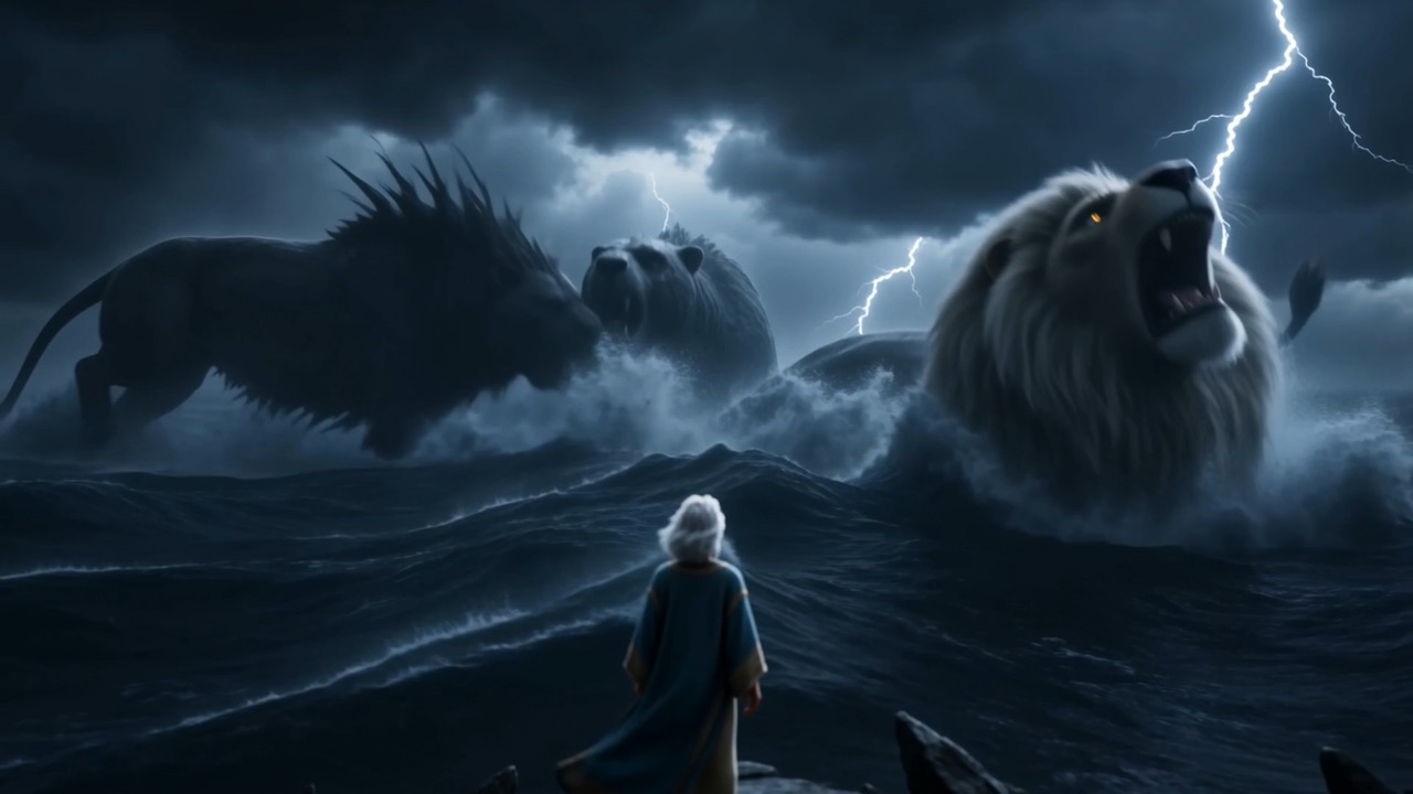 And on a cliff above all of it, one old man watching