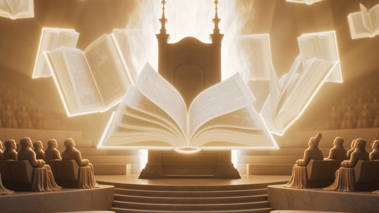 “The judgment was set, and the books were opened”