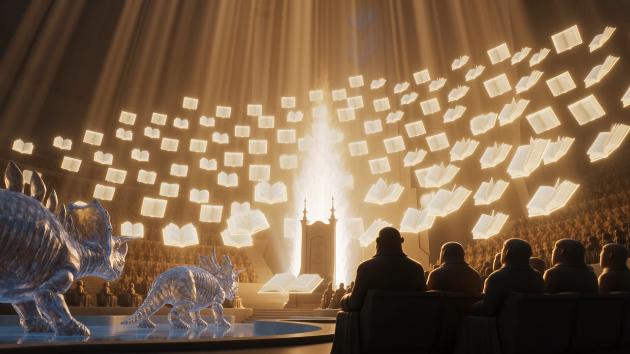 Pages of light, turning