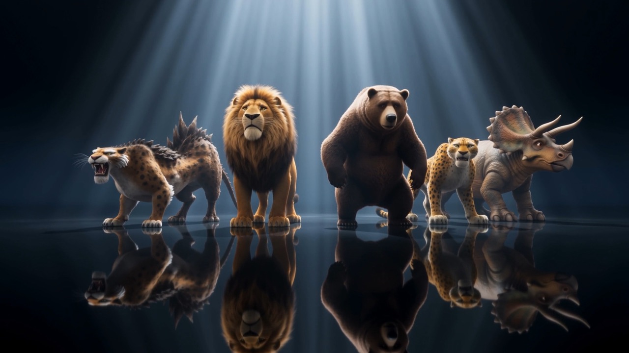 The other beasts are cowed, and given their times