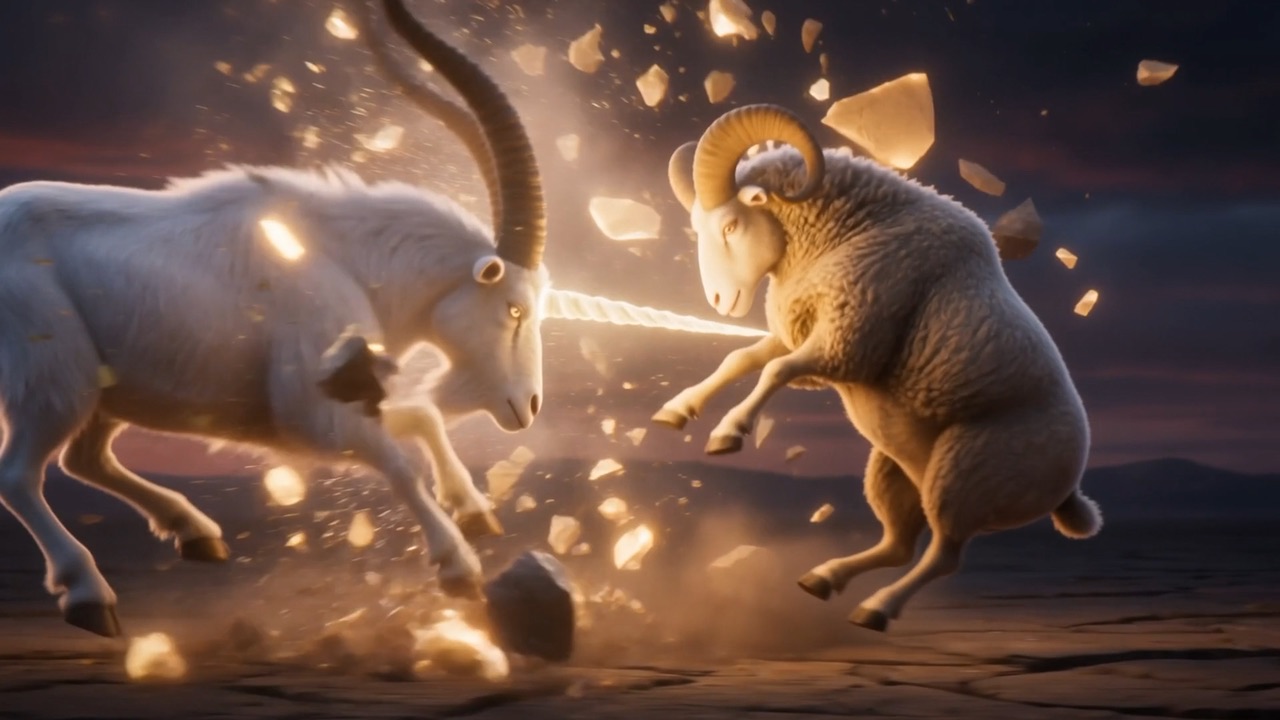 Then a goat, with one great horn, moving very fast