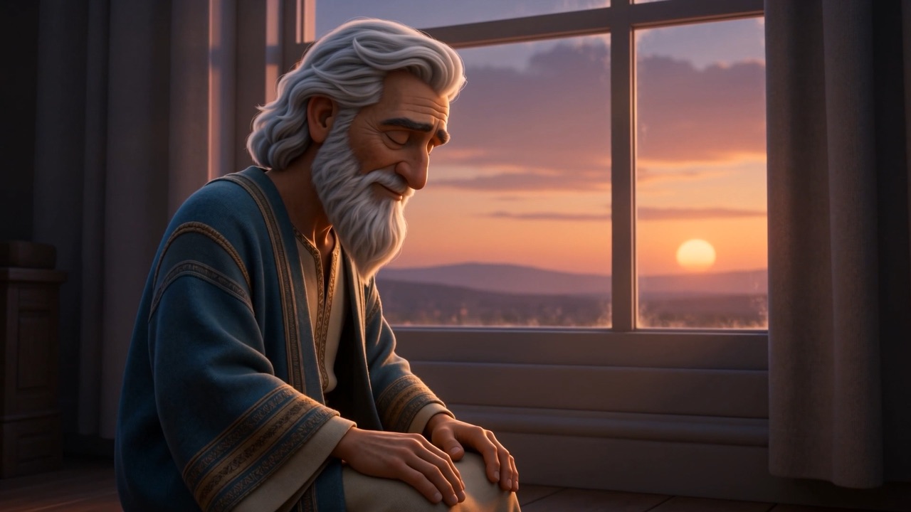 He kneels, the way he always has, three times a day