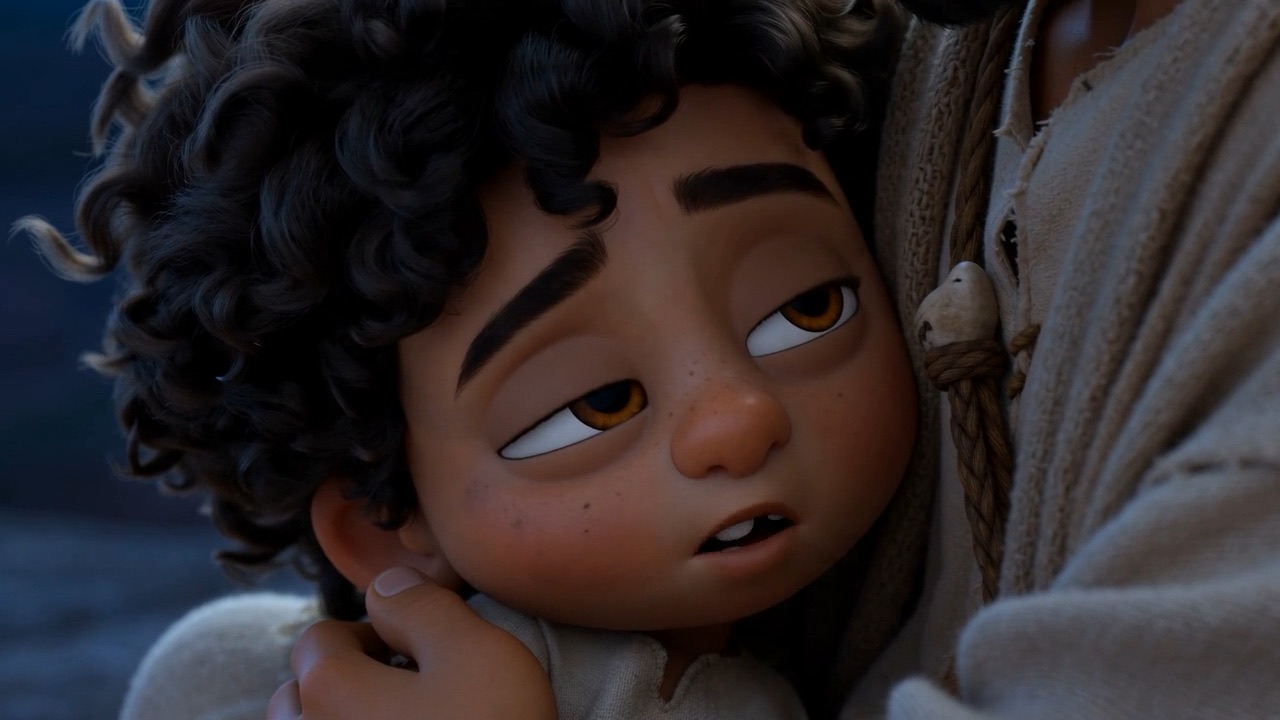 He points the boy's eyes toward the stars