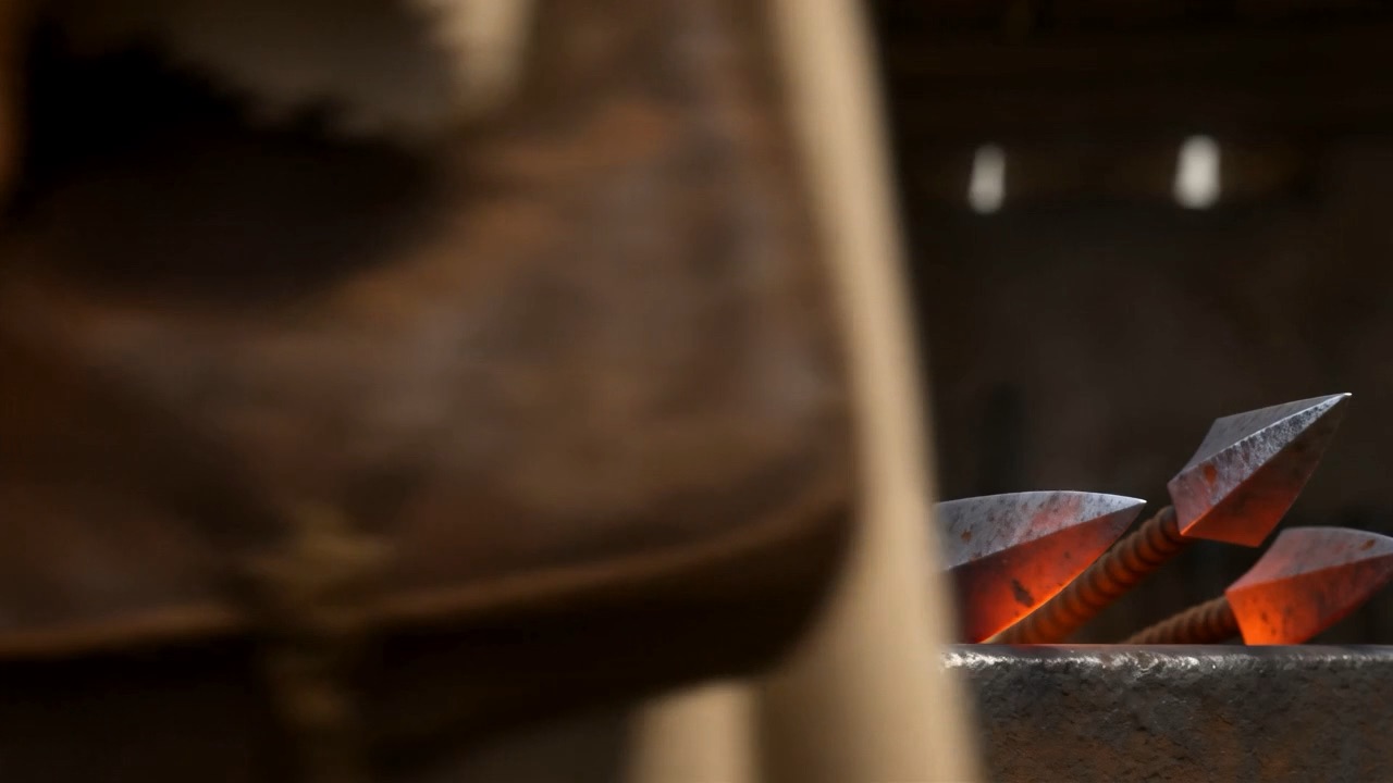 The heat of the forge on his robes