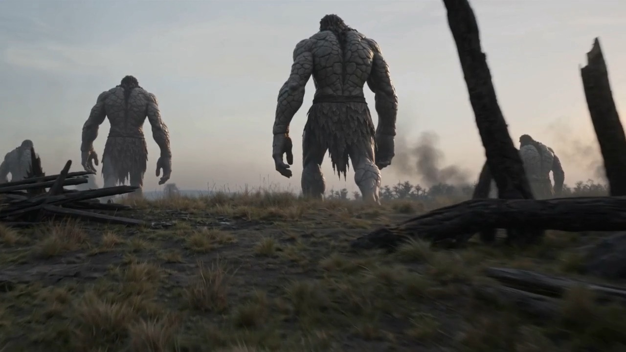 They walk the scoured ridge like a wall of flesh