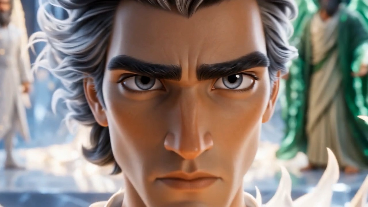 Gabriel's storm-grey eyes, fixed on his target