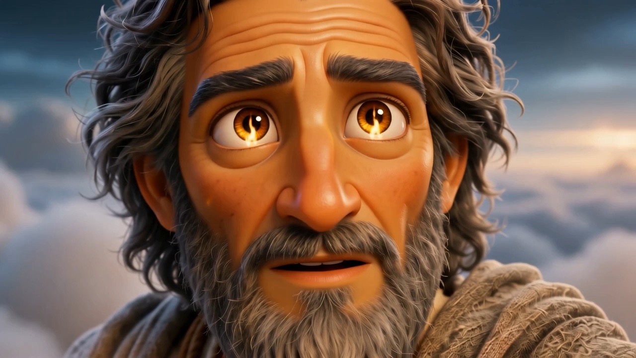 The fire does not burn him
