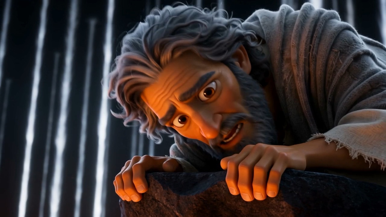 Enoch peers into a pit of imprisoned lights