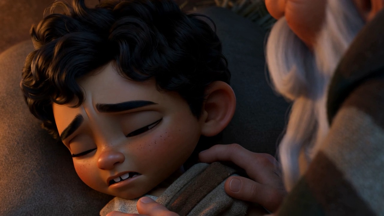 There is a hand on his shoulder before he is properly awake