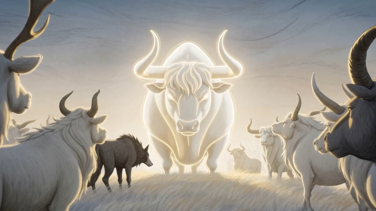 And at the end of it, a white bull is born