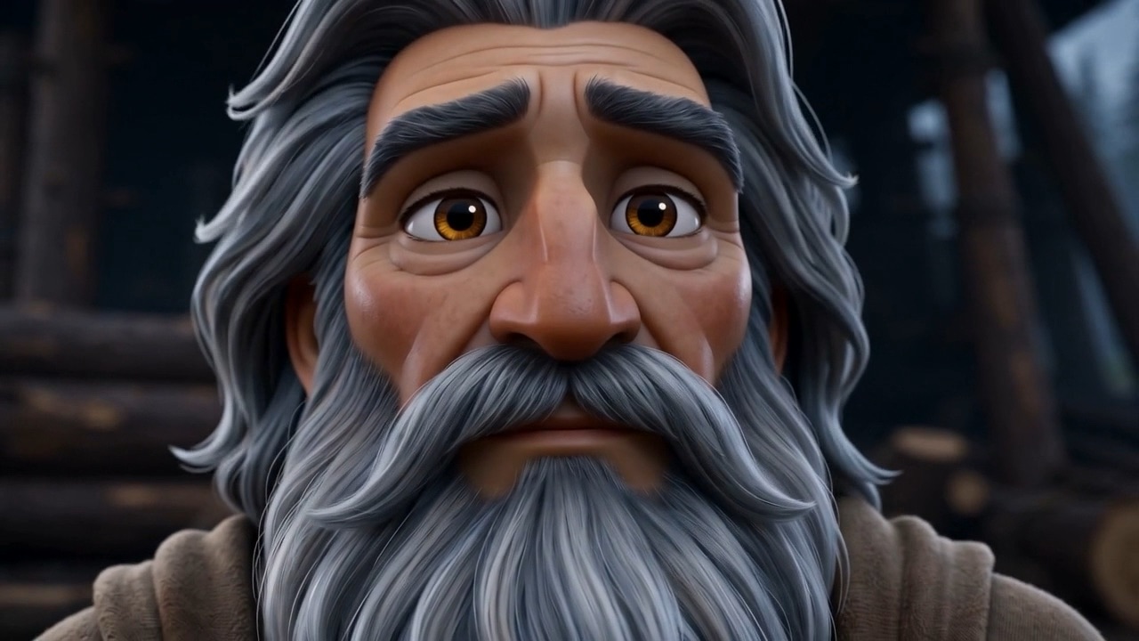 The white-haired baby is an old man now