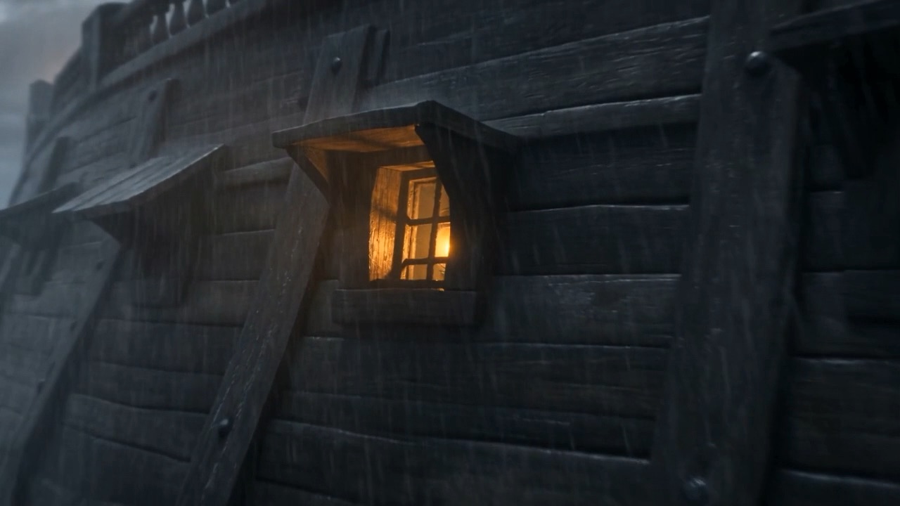 One window lit, in the whole world