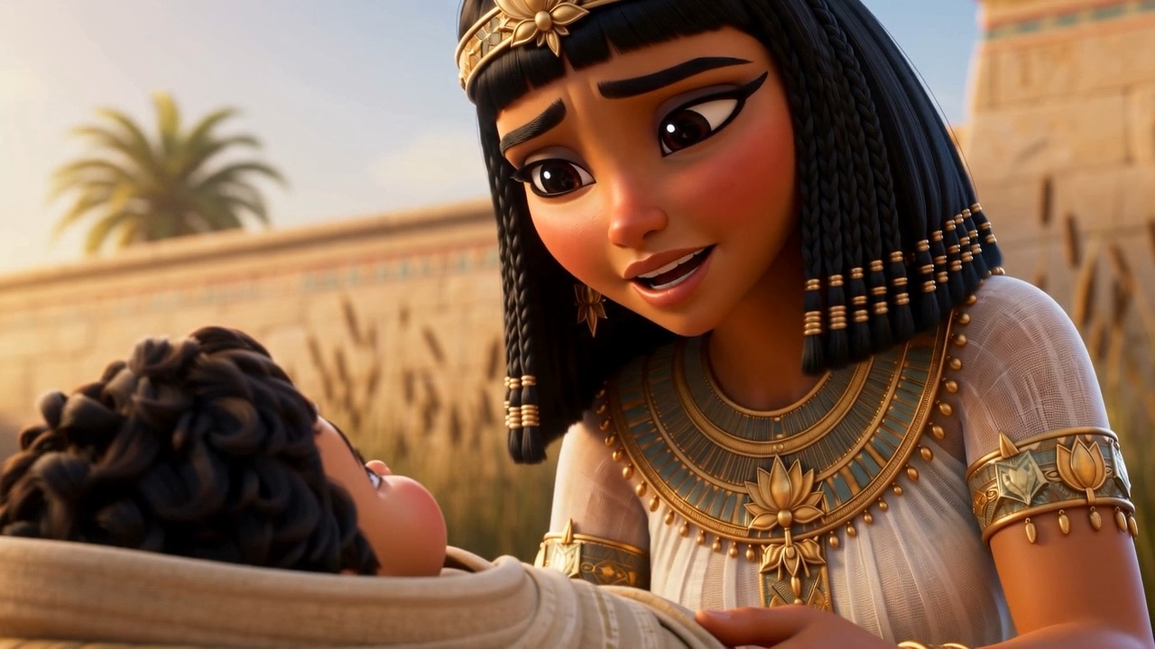 This is one of the Hebrews' children — and still she holds him