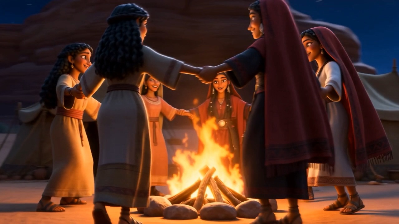 Two hands clasped over a wedding fire