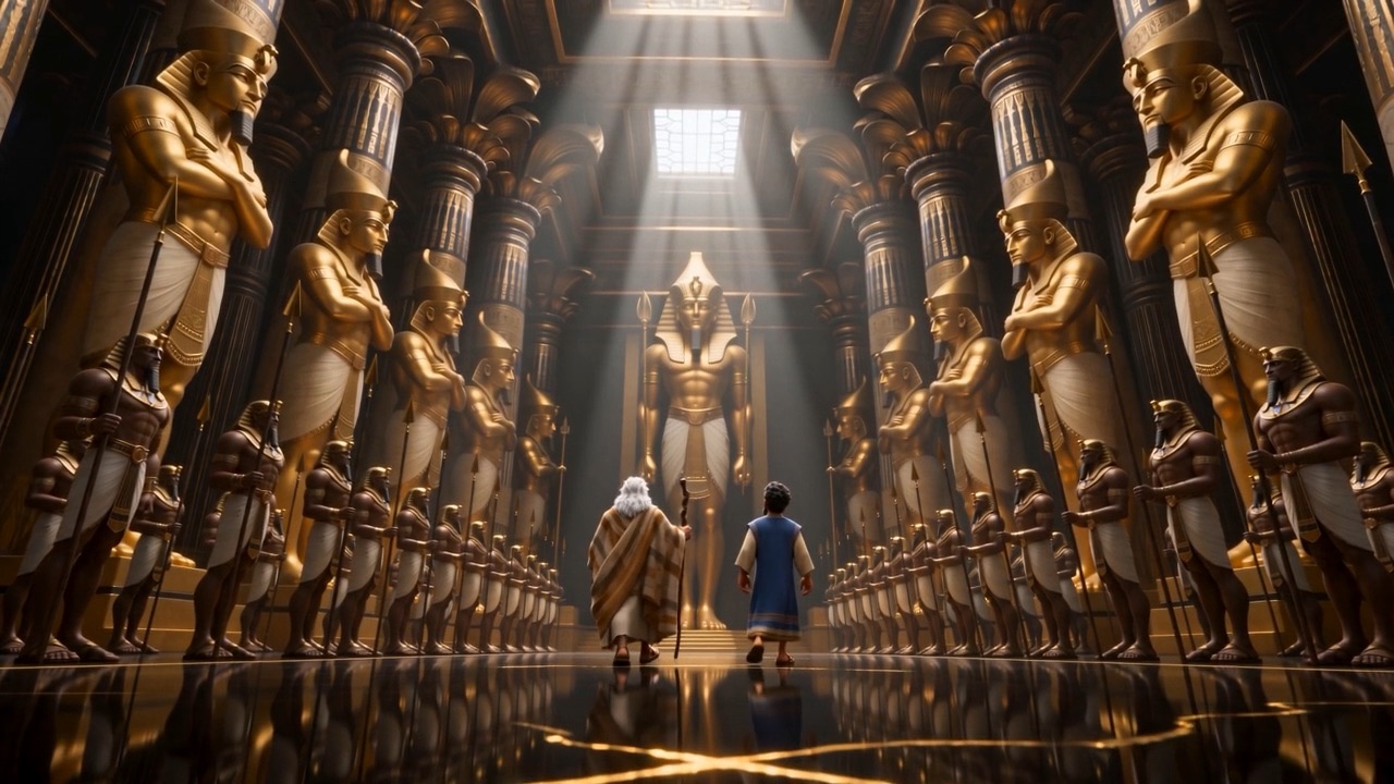 Moses and Aaron walk the most intimidating hall on earth
