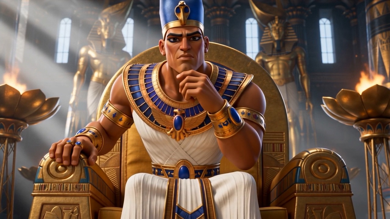 Pharaoh does not even sit up
