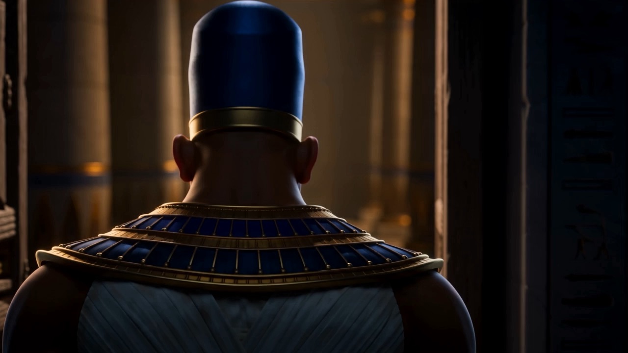 And in the palace, a hall with nobody in it