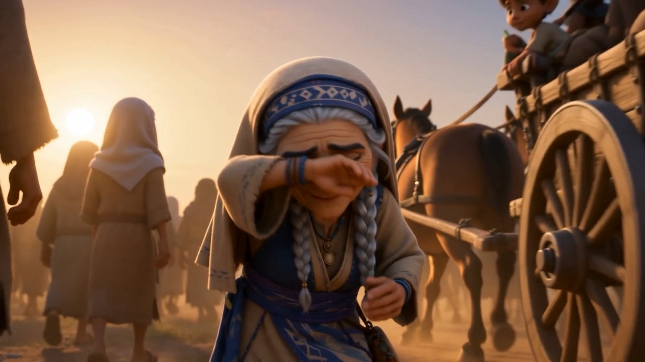 She wipes her eyes and keeps moving — free