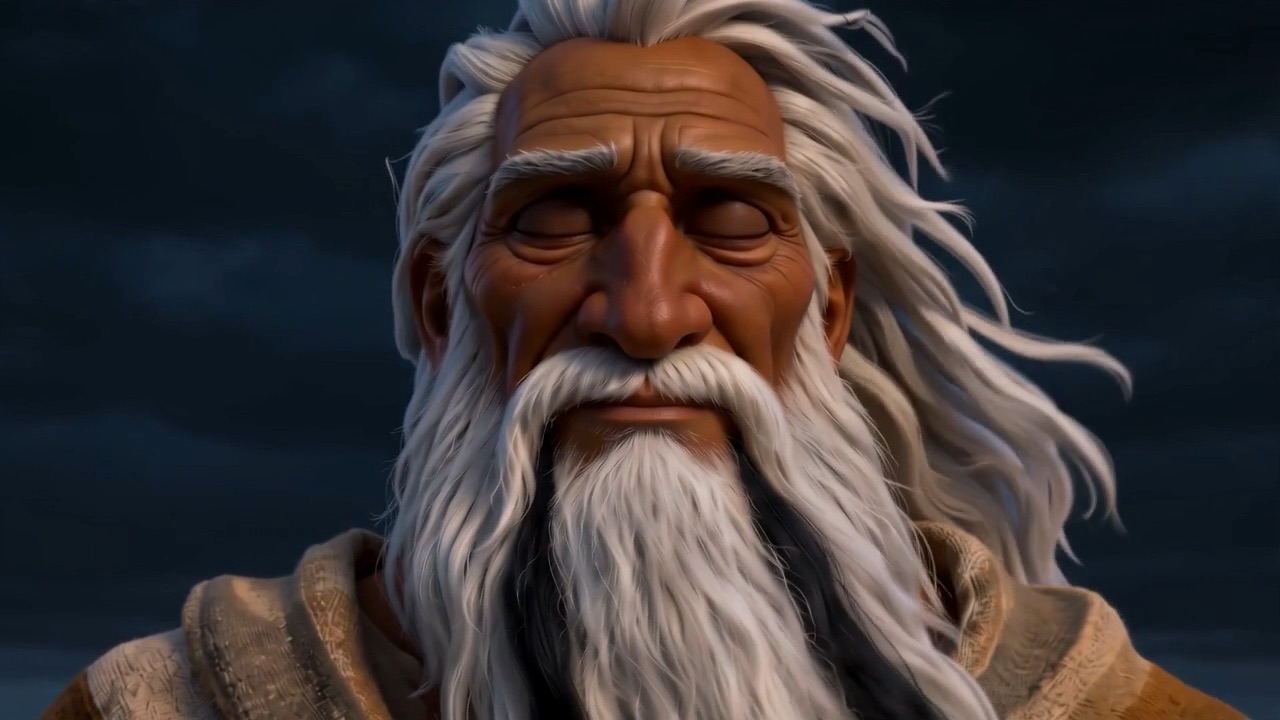 He closes his eyes first