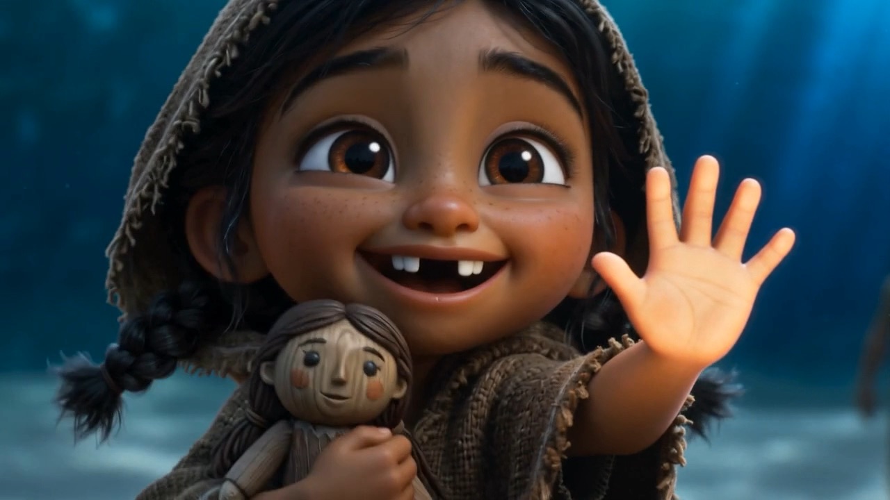 The same girl. The same doll