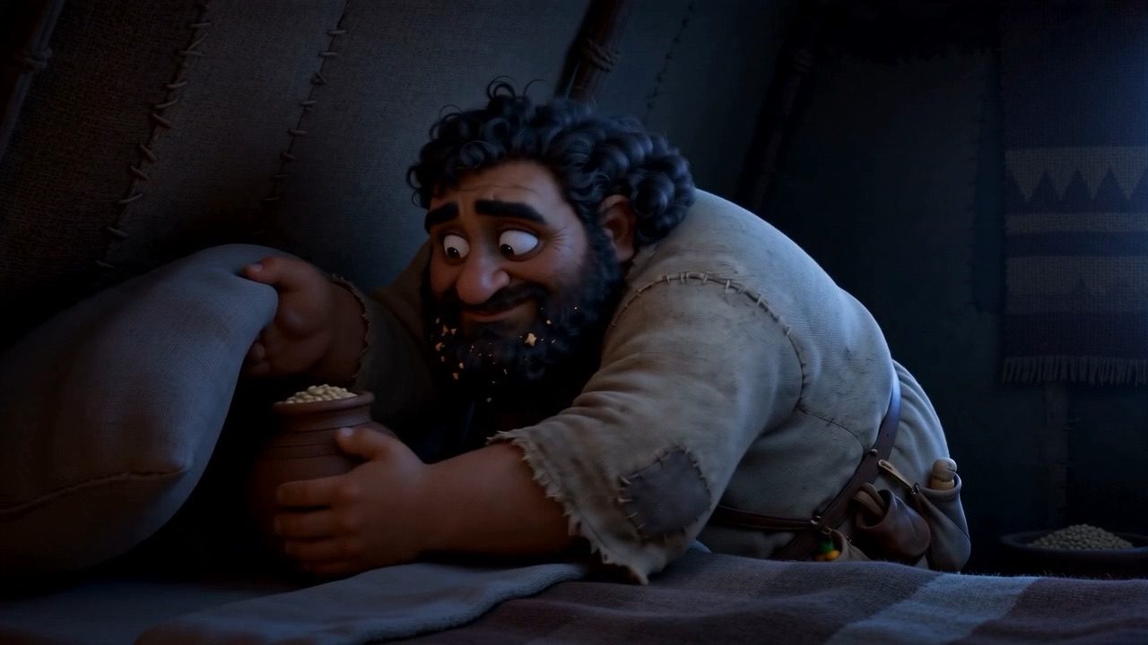 One man hides an extra jar in his tent that night