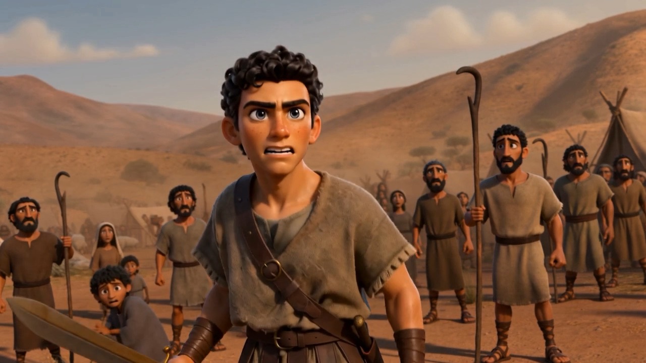 A young man named Joshua steps forward