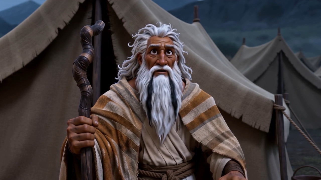 Moses before a living mountain
