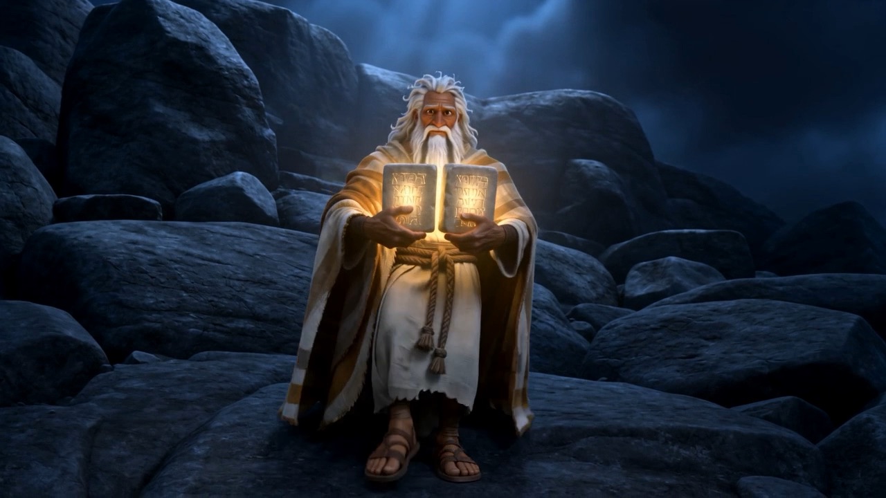 The stone glows in his hands, written on both sides