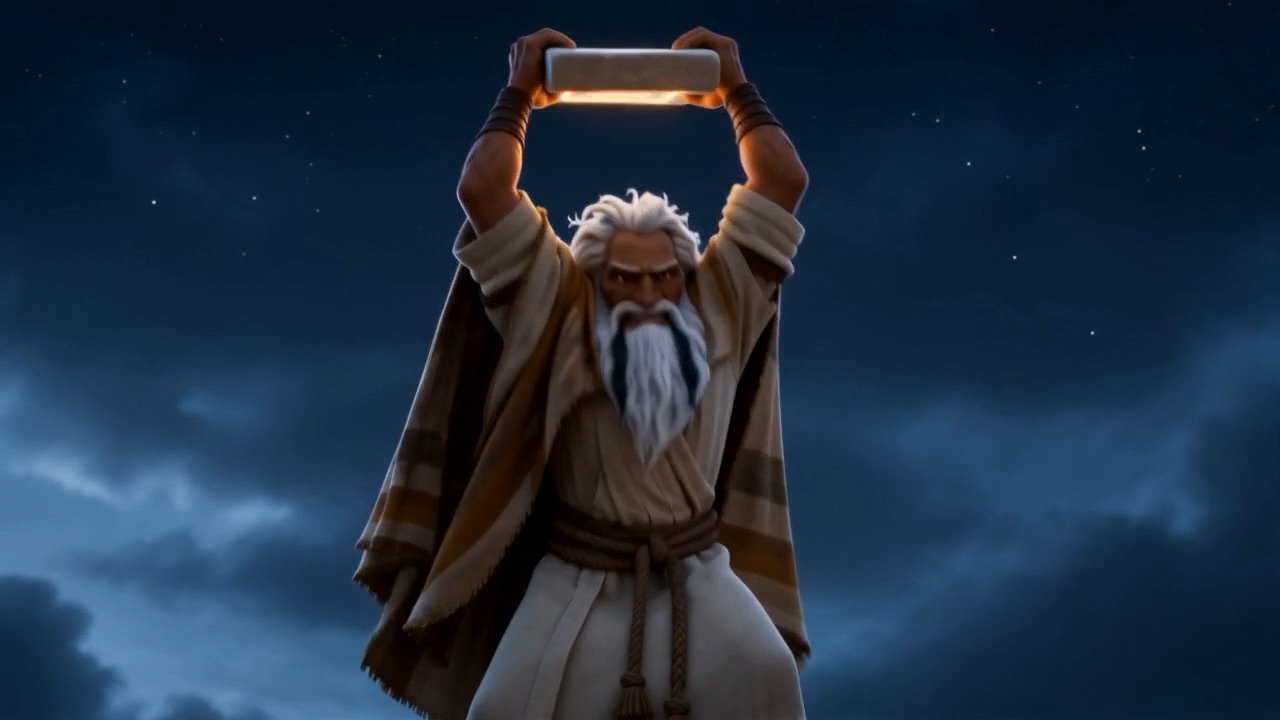 He raises them over his head