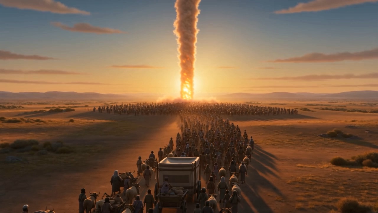 The whole nation walks out behind the pillar