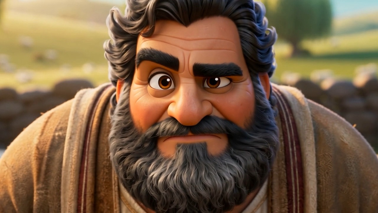 He claps a shepherd on the back, both laughing