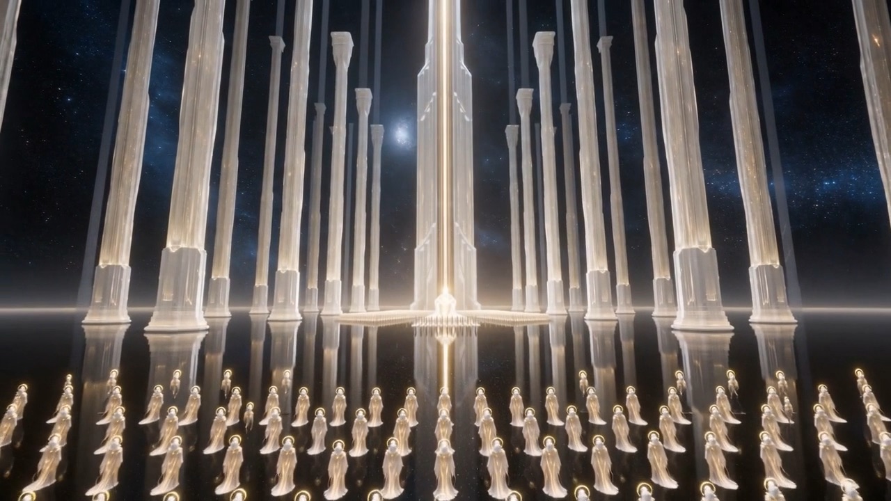 Columns going up further than the frame