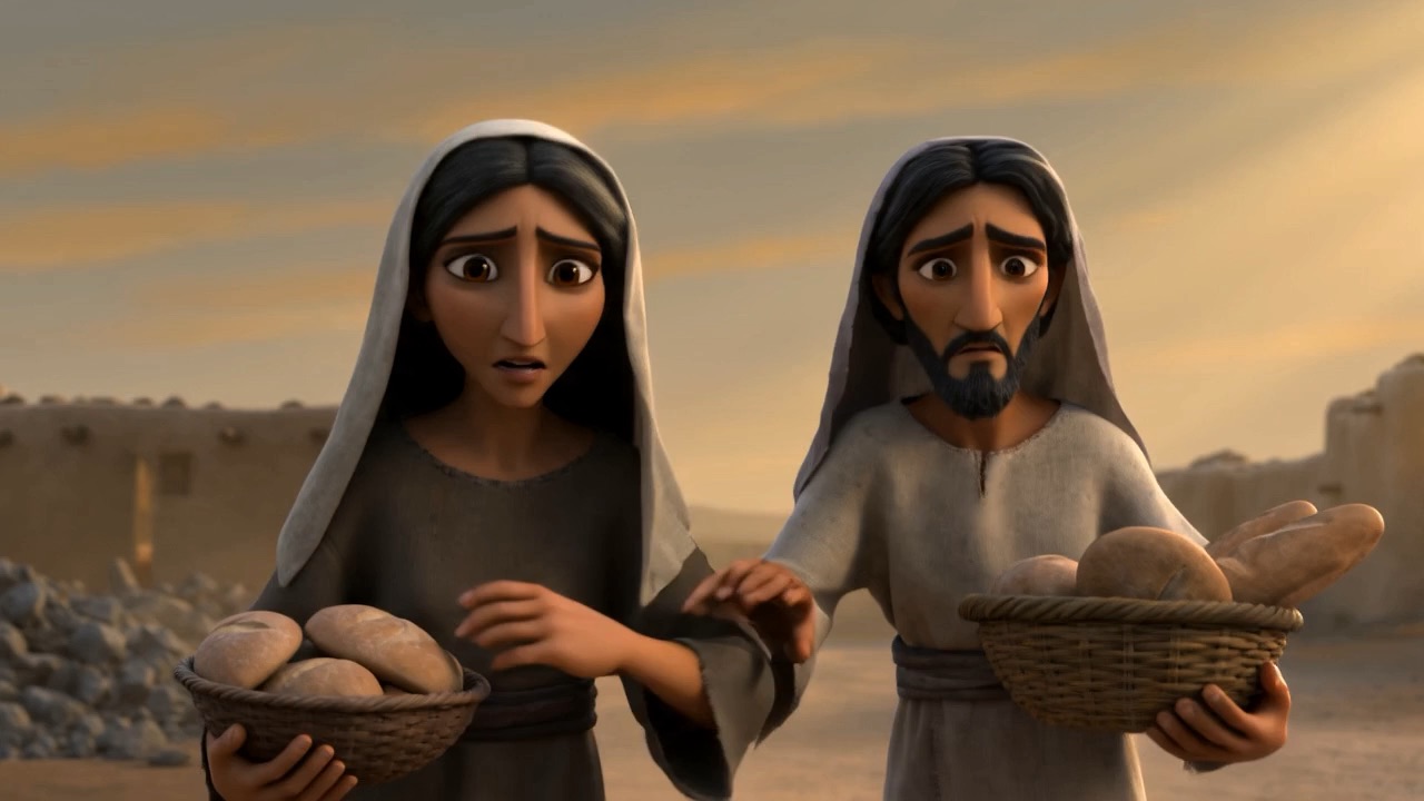 Neighbours leave bread at a distance and go