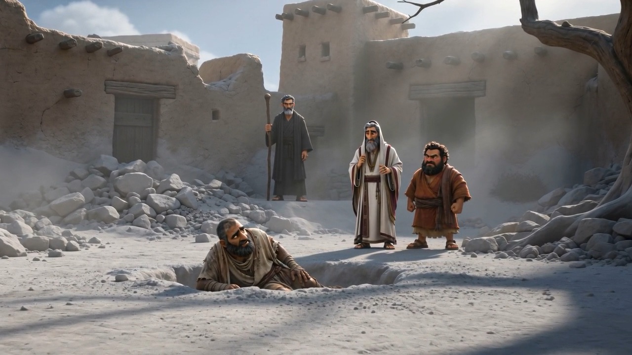 Job crawls in the dust, arguing back