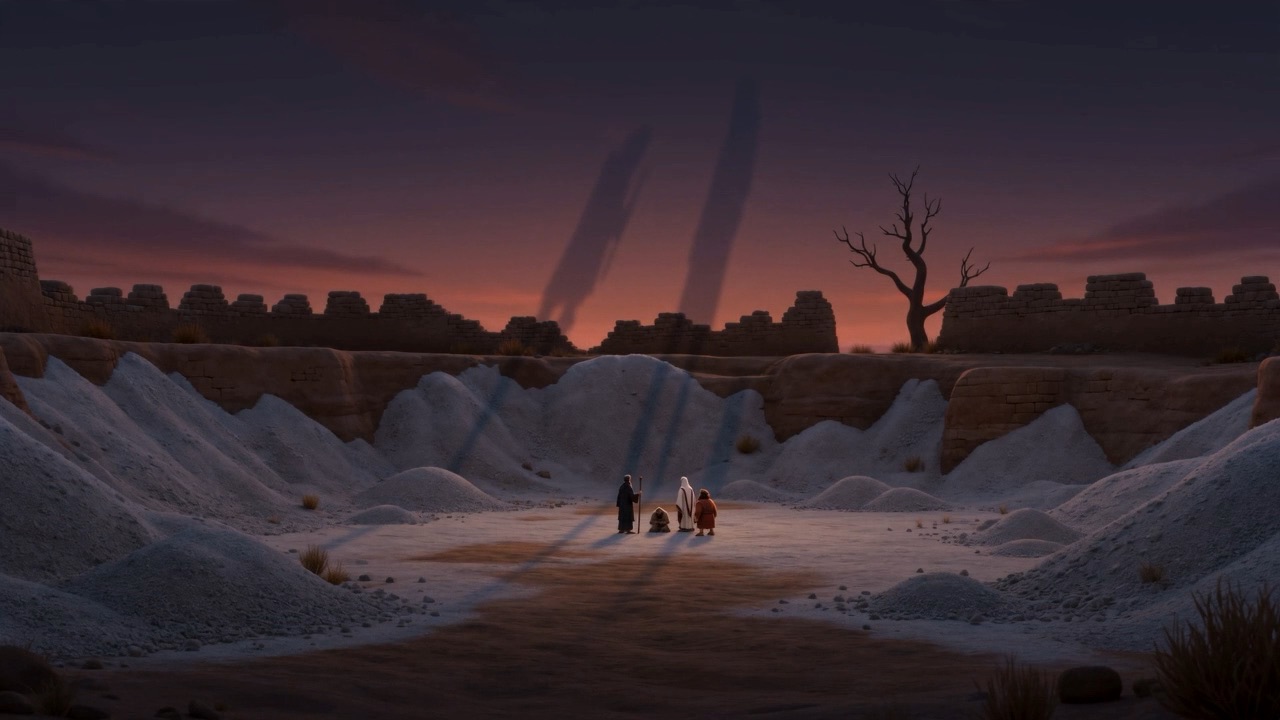 They walk away into the dark