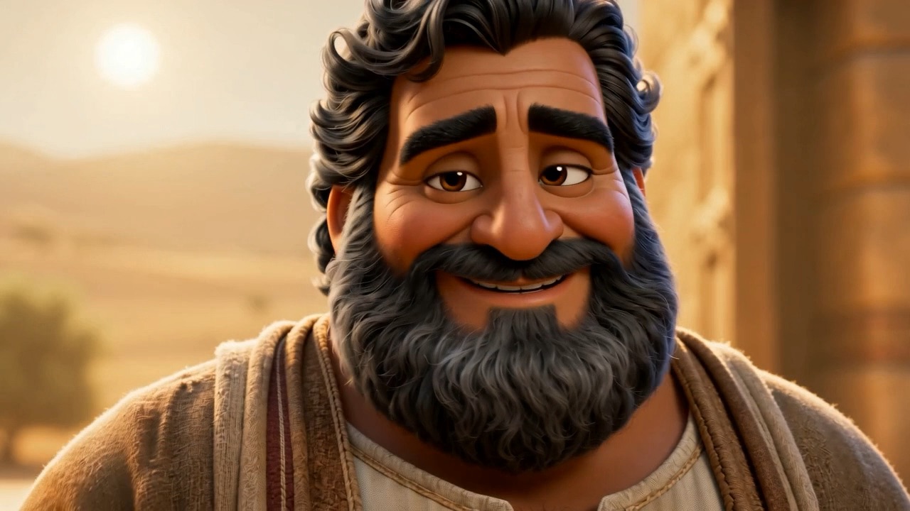 He is smiling, healthy, unhurried