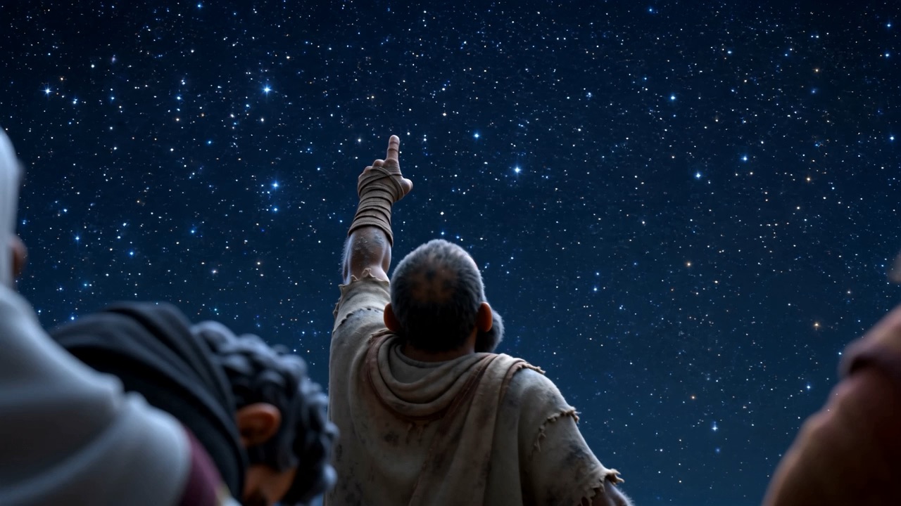One arm going up toward the Milky Way