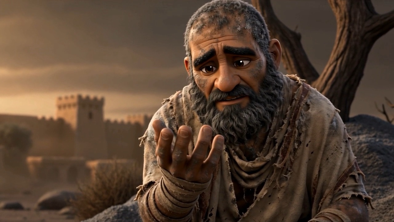 He holds an open hand out to them