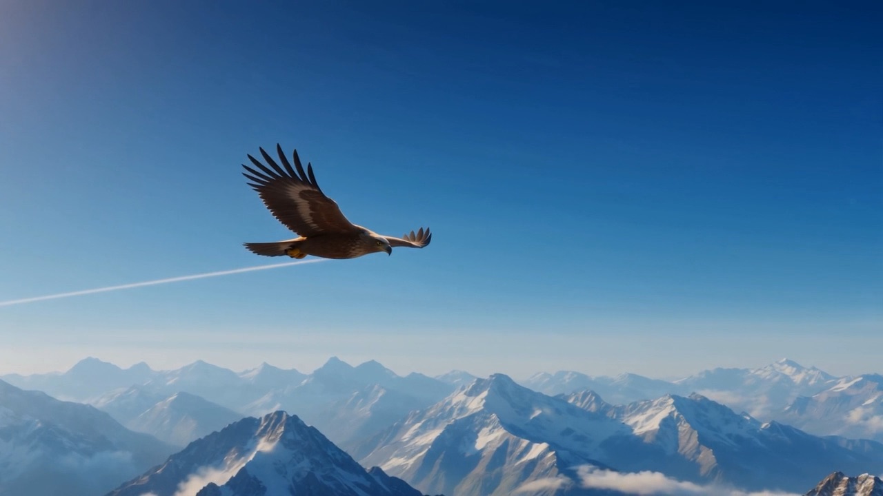 It drops off the peak into the air