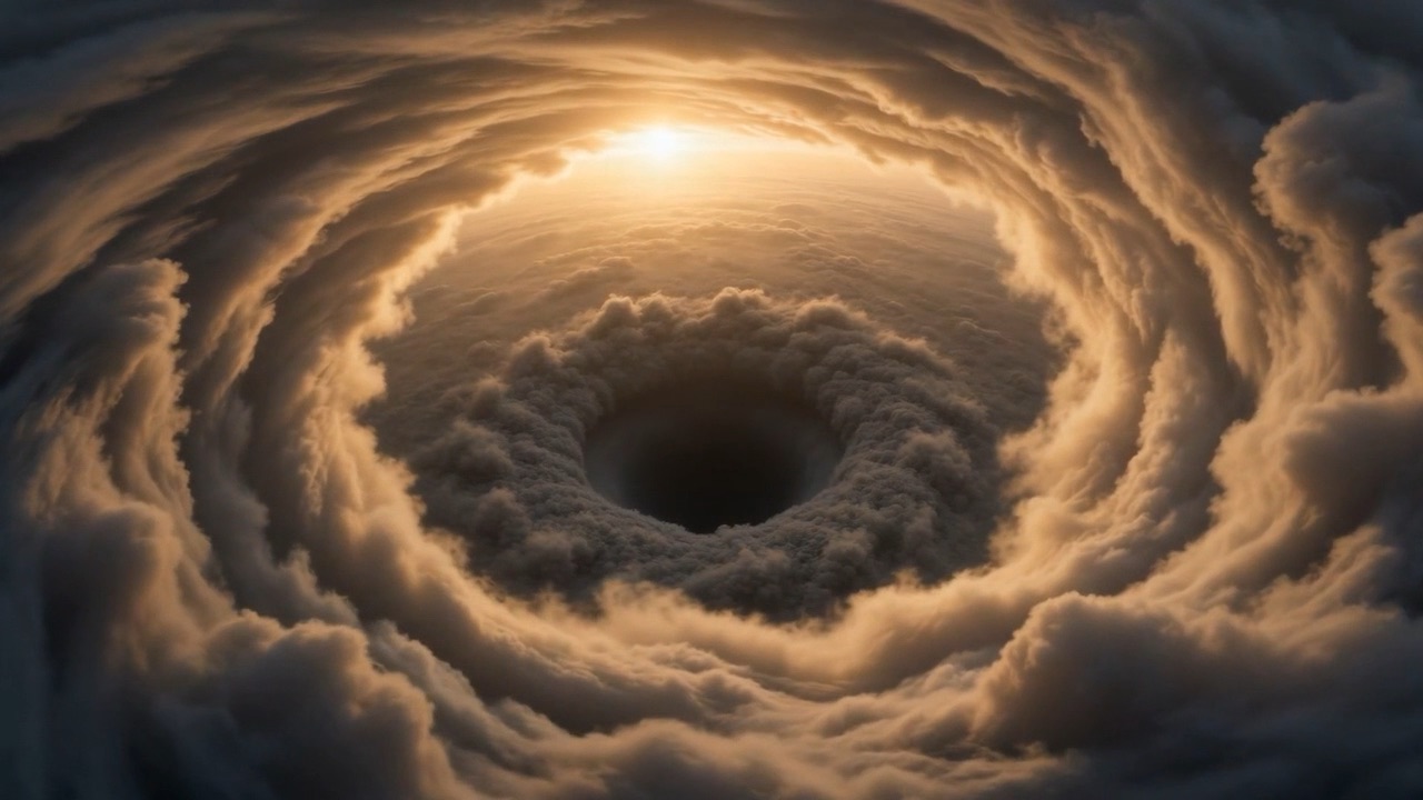 The sky, one enormous slow vortex